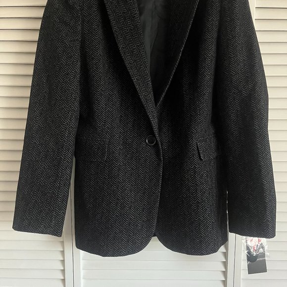 NEW with tags Helene Berman London Boxy Blazer Black women’s medium rare - Picture 3 of 13